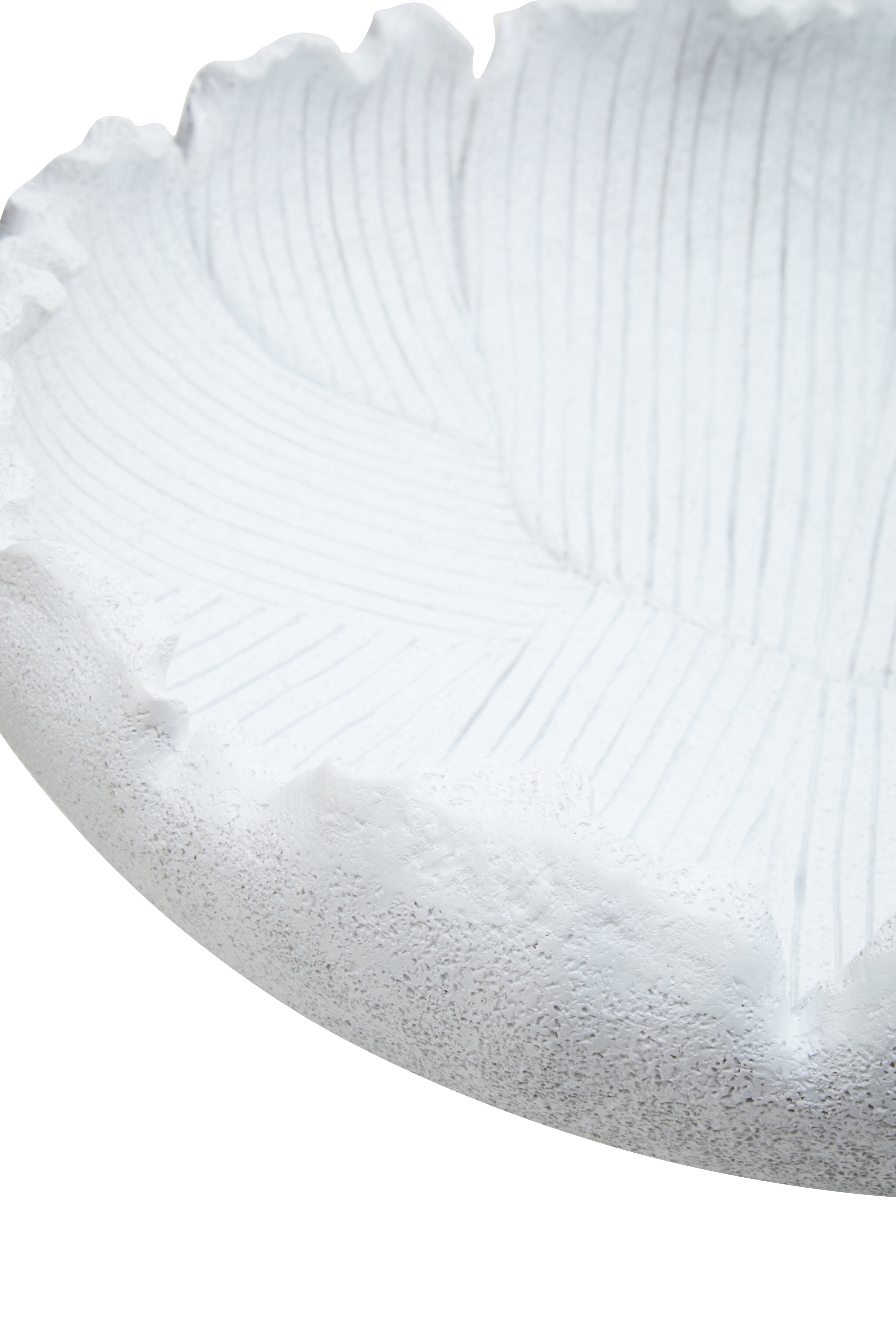 Bobbin Textured White Flat Bowl